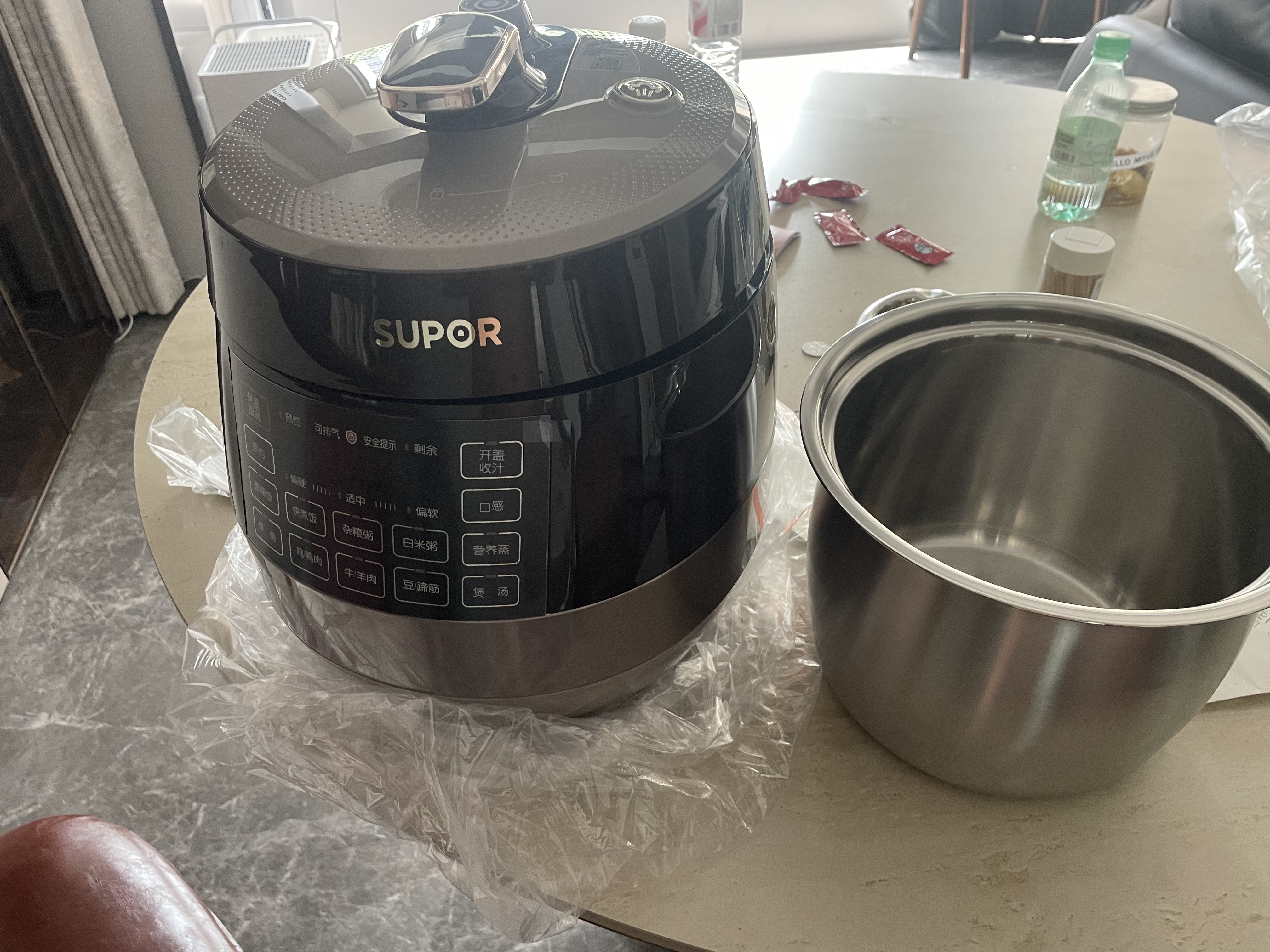苏泊尔（SUPOR）0涂层有钛球釜电压力锅6L双胆全自动智能预约 家用 SY-60YC6322Q电饭煲高压锅6-8人 实拍图