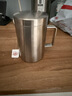 美厨（MAXCOOK）316不锈钢水杯马克杯 双层泡茶杯子办公室家用500ml带盖MCB8951 实拍图