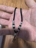 通幽阁手工编织和田玉吊坠挂绳玉坠编绳挂件绳吊绳男翡翠吊坠绳女项链绳 升级润白7x8和田玉黑绳藏银尾珠 实拍图