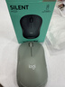罗技（Logitech）M221 轻音鼠标 无线鼠标 办公鼠标 对称鼠标 带无线微型接收器 薄荷绿 实拍图
