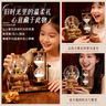 DEERC音乐盒水晶球飘雪八音盒6-14岁沙漏摆件生日女孩玩具毕业礼物生日 复古铁塔【七色灯+多首音乐+手动飘雪+沙漏+礼袋】 2026火的玩具水晶球沙漏八音盒 实拍图