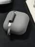 ESCASE适用airpods四代保护套airpods4保护套苹果无线蓝牙耳机防摔防尘硅胶男女防污耐磨灰色+挂绳 实拍图
