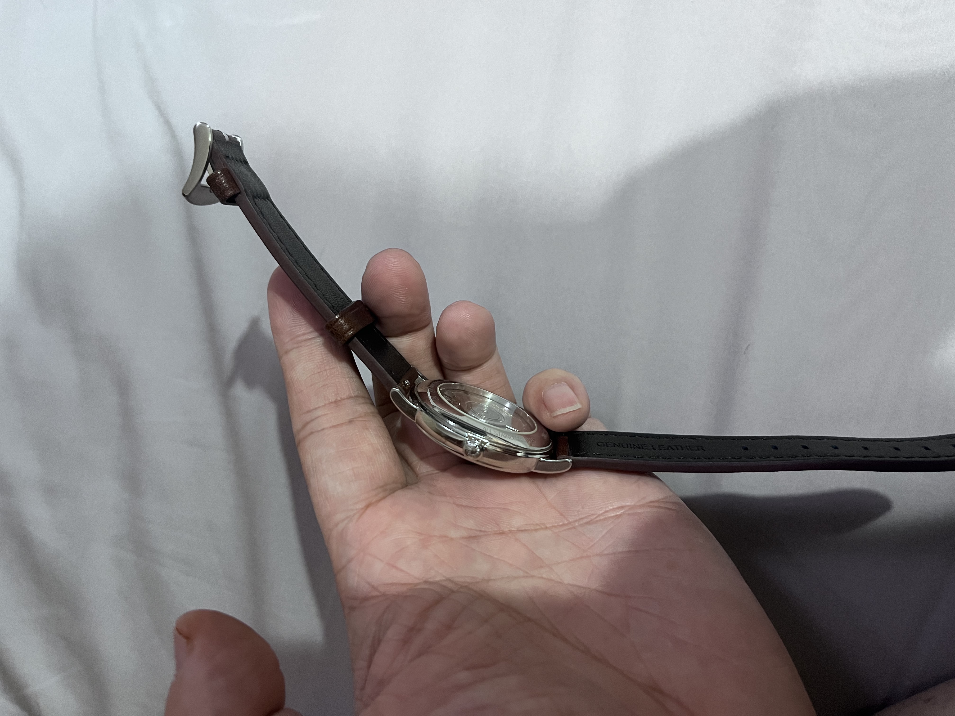 istrap环保植鞣小牛皮表带快拆设计适用浪琴美度西铁城天梭万国欧米茄等 实拍图