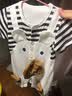 迪迪熊日记（DIDIXIONGRIJI）婴儿衣服夏新生儿宝宝连体衣女夏季薄款纯棉短袖哈衣男爬服2五月3 短袖 黑条纹熊 59cm 刚出生,适合9斤内的宝宝穿的 晒单实拍图