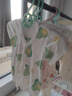 贝瑞加（Babyprints）新生儿半背衣2件装初生男女宝宝短袖上衣夏季婴儿衣服纯棉 粉52 实拍图