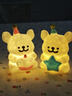 【热销1w+】可爱线条小狗小夜灯生日快乐星星节日生日礼物送女生 粉+蓝 线条小狗小夜灯【2个装】 实拍图