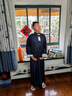 复邦 德云社大褂相声演出服男四季款民国风唐装伴郎长衫快板长袍马褂 藏青 L 140-160斤 晒单实拍图