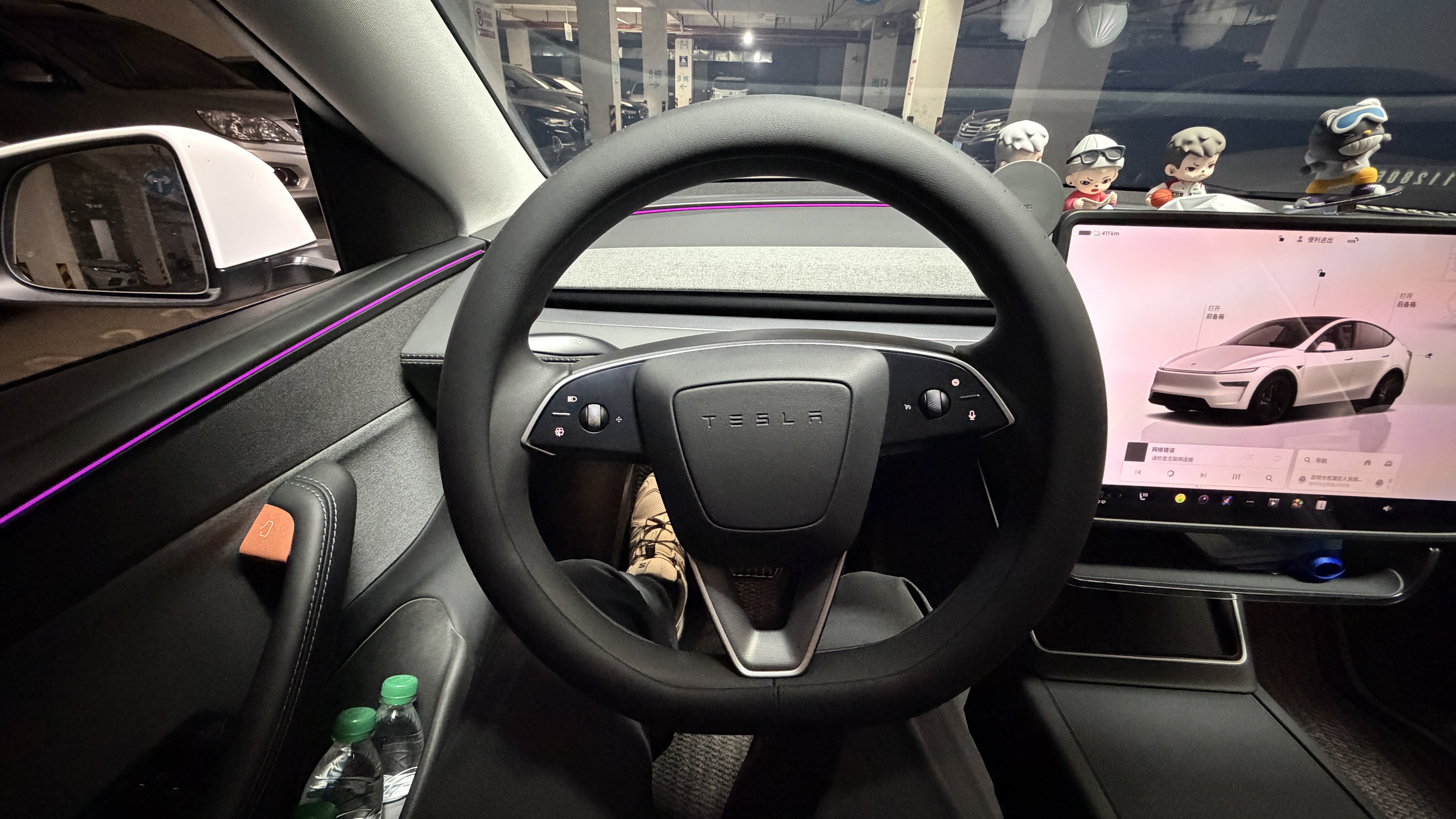 固特异（Goodyear）星空方向盘套适用于特斯拉ModelY焕新款25-26款黑色D型荧光防滑 实拍图