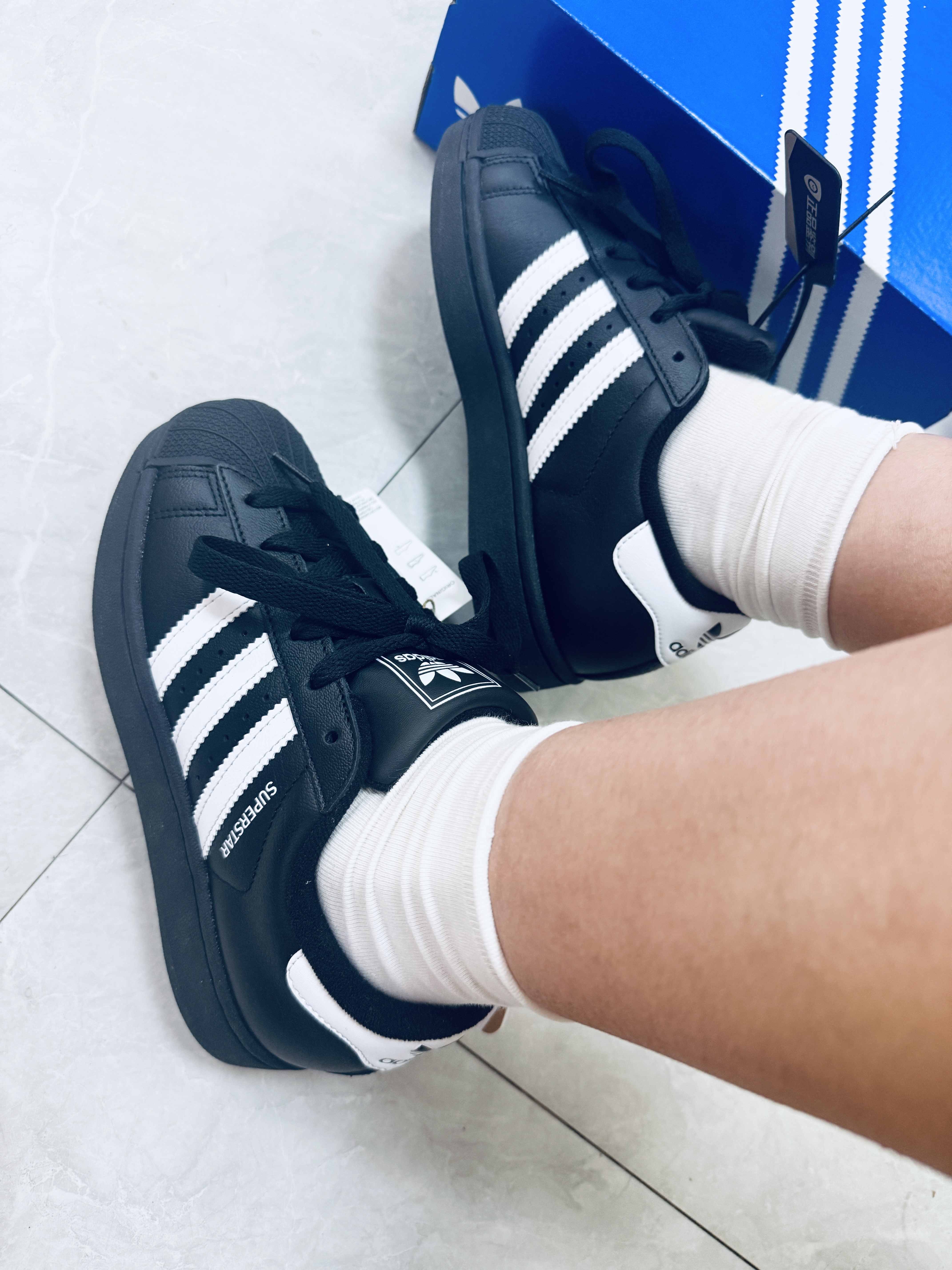 阿迪达斯（adidas）【七夕礼物】Superstar2板鞋JH9977黑色36码 实拍图
