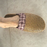 NSYCA竹拖鞋 夏季藤草编织凉拖鞋轻便居家情侣男女透气草席竹编 浅棕/包头 27男(40~41码) 实拍图
