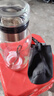 FGHGF大容量玻璃水杯耐高温带杯套茶水分离杯便携网红泡茶杯 玻璃吨吨杯带杯套1000ml1只 实拍图