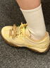 FILA 斐乐蘑菇鞋男鞋老爹鞋2026夏季新款鞋子休闲鞋复古运动鞋透气 雪白/鲨鱼皮灰-SA 42 实拍图
