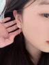 BJYLS999纯银针雪花耳钉女养耳洞流苏耳线足银针耳环2026轻奢高级耳饰 【999足银耳链】雪花耳线一对 实拍图