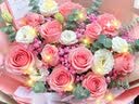 馨仪鲜花速递玫瑰向日葵康乃馨花束送女友生日礼物全国同城配送 11朵粉玫瑰混搭花束 实拍图