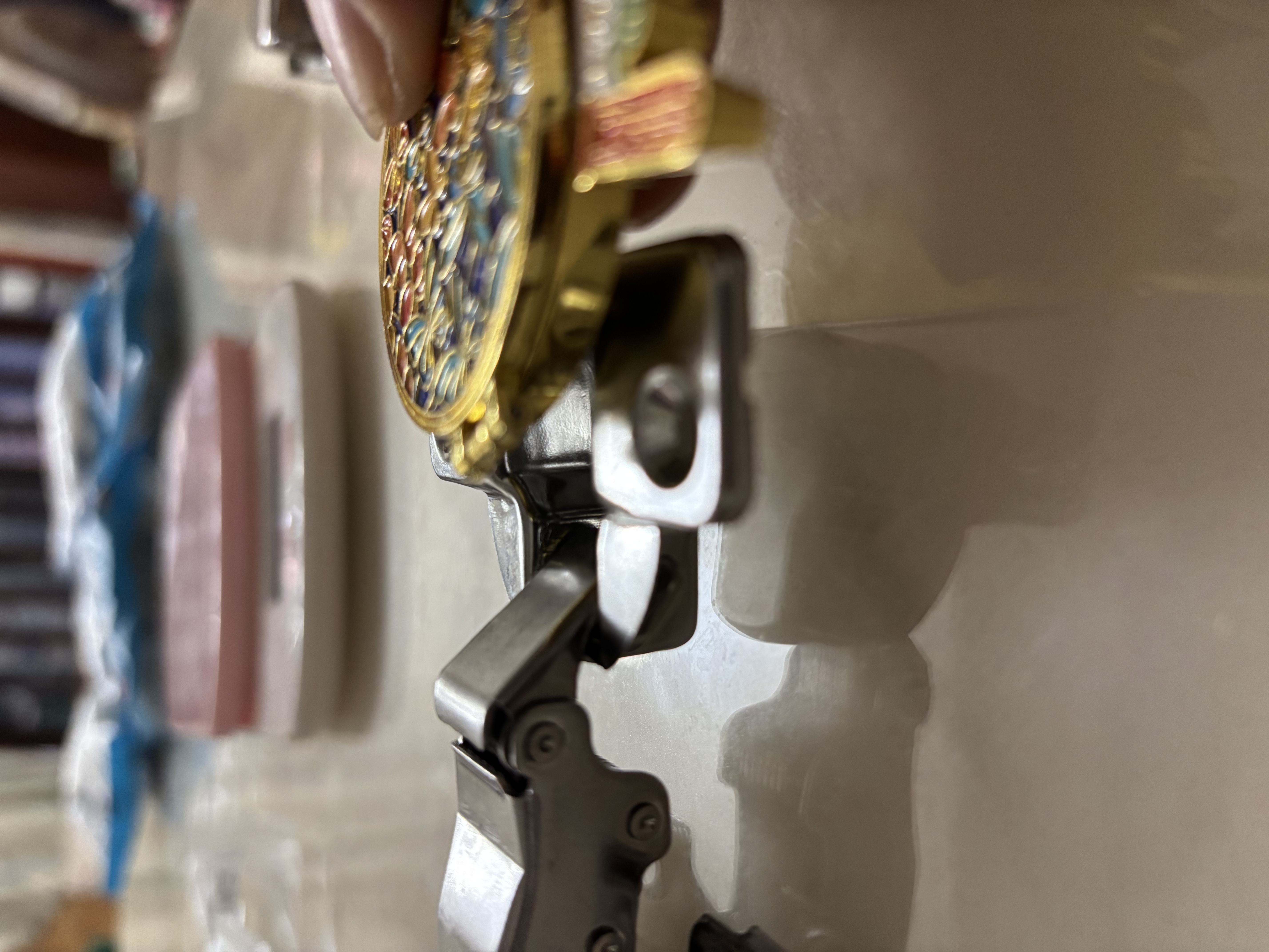 悍高（HIGOLD）304不锈钢二段力小角度液压铰链固装全盖（直臂）1只装静音 实拍图