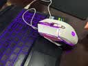 惠普（HP）M220游戏鼠标USB有线鼠标自定义宏驱动2400DPI吃鸡LOL鼠标电竞游戏鼠标 黑色 四色混光 静音版 实拍图
