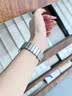 JINGZ品牌原装适用苹果手表s11表带金属apple watch s10磁吸iwatch s9小蛮腰8硅胶女士款不锈钢se夏通勤 新款小蛮腰【星光紫】实心不锈钢 · 液态硅胶 适用iwatch S11/S10【42MM表盘】 实拍图
