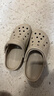 卡骆驰（CROCS）贝雅洞洞鞋男鞋女鞋轻便耐磨一脚蹬拖鞋休闲鞋百搭花园鞋|10126 卵石色-2V3(含智必星) 37 /38(230mm) 实拍图