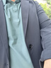 罗蒙（ROMON）凉感防晒华夫格西服男2025春夏新款冰丝无痕高弹单西西装外套男 深海青【冰丝薄款】 3XL (190) （建议185-205斤） 实拍图