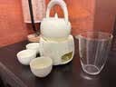 鹏山陶瓷提梁壶茶具套装温茶炉煮茶器圆形干泡盘家用会客轻奢整套茶具 实拍图