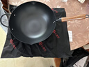 王源吉 熟铁锅炒锅精铸铁无涂层不锈不粘炒菜锅具燃气灶电磁炉通用 32cm 实拍图