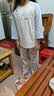 英博伦少女睡衣2024秋春秋女孩空调服夏季薄款纯棉女大童家居服套装 150 实拍图