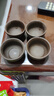 原矿紫砂功夫茶杯品茗杯茶杯套装功夫陶瓷杯家用小号主人杯泡茶 紫砂品茗杯黑色 35ml 6只 实拍图