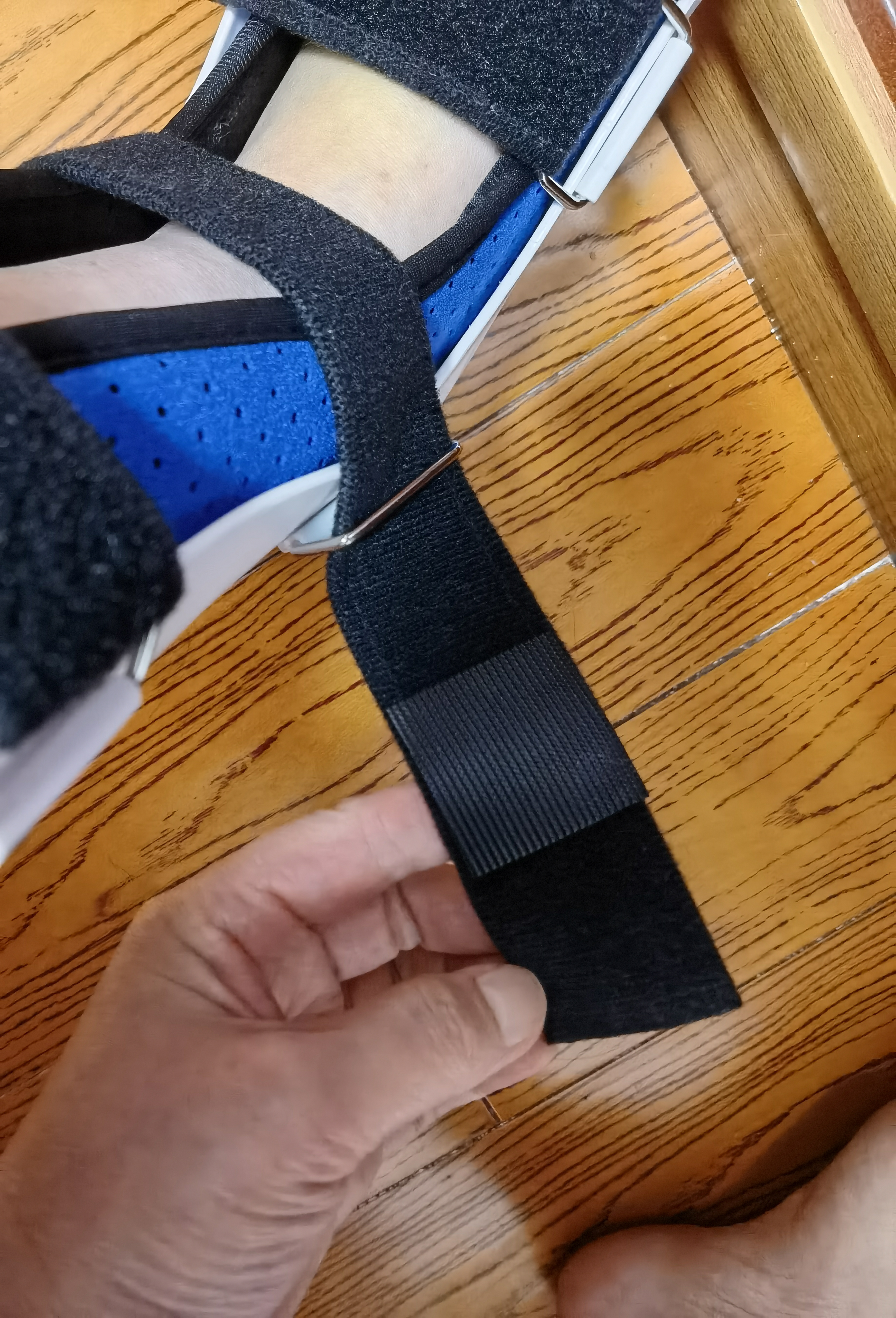 杰医绅医用踝关节固定支具可行走护具护踝趾骨折助行靴跟腱靴康复鞋透气 轻便透气款+防滑鞋底【左脚】 L【鞋码40-44】 实拍图