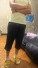 特步运动裤七分裤女款夏季冰丝七分裤休闲透气裤健身裤通勤跑步裤子女 黑-速干七分【斜插口袋】 S 实拍图