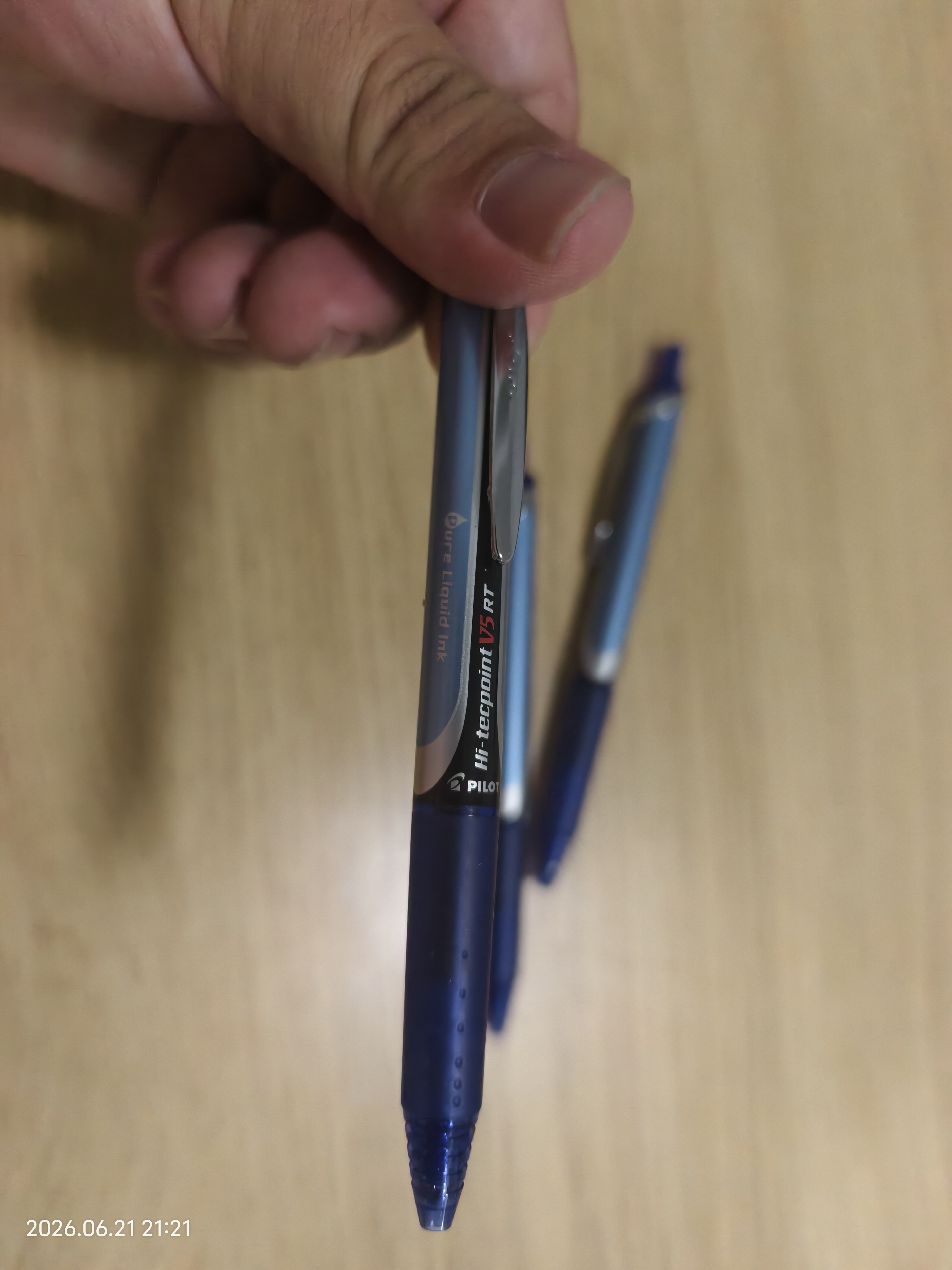 百乐（PILOT）BXRT-V5开拓王按动蓝色中性笔0.5mm签字笔商务水笔学生考试刷题笔高颜值文具套装 12支 实拍图