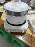 美的（Midea）电煮锅 小电锅 电蒸锅 电火锅 电热锅 分体式可拆洗 2.6L学生宿舍多功能锅 泡面锅 XZC2061 配蒸笼 实拍图