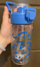 FGA富光儿童节水杯手提学生双饮杯tritan弹盖春夏男女杯子蓝色520ml 实拍图