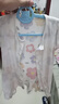 夏季婴儿衣服纯棉短袖连体衣女男宝宝哈衣爬爬服0-2岁婴幼儿服饰 紫色花朵 66cm 实拍图