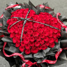 来一客鲜花速递99朵红玫瑰花束礼物表白送女友全国同城配送 99朵红玫瑰爱心款 实拍图