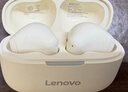 联想（Lenovo）真无线蓝牙耳机 半入耳式耳机 音乐运动游戏耳机蓝牙5.4 适用苹果小米手机 EA110月岩白 实拍图
