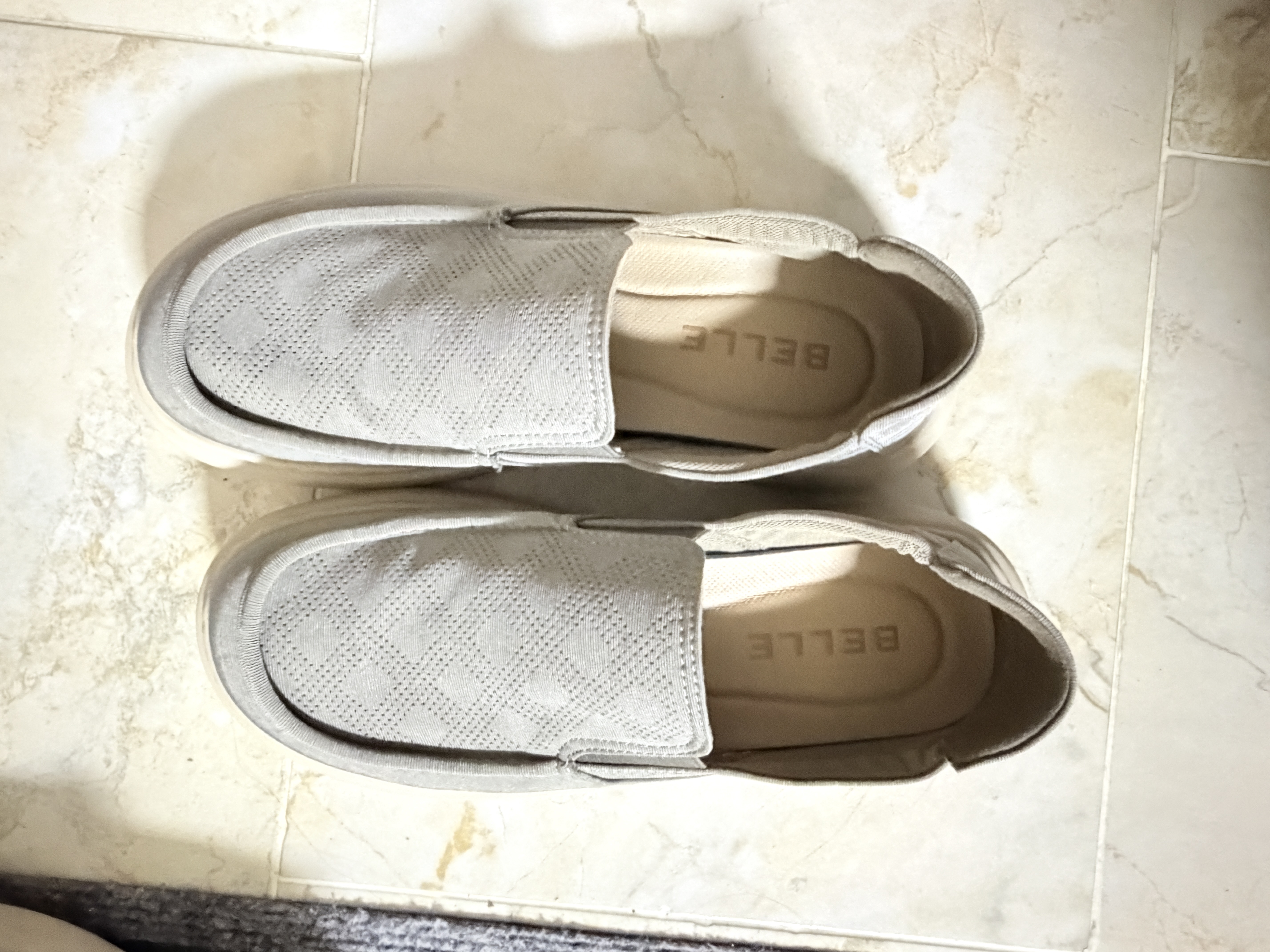 百丽摇摇底休闲工装布鞋男鞋26夏新透气增高厚底鞋A2447 卡其-打孔 38 实拍图