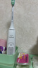 飞利浦（PHILIPS）声波电动牙刷钻石3系 5倍洁齿5种模式 洁净刷头*2 生日礼物送男士/女友 价保618 HX5181/01白 实拍图