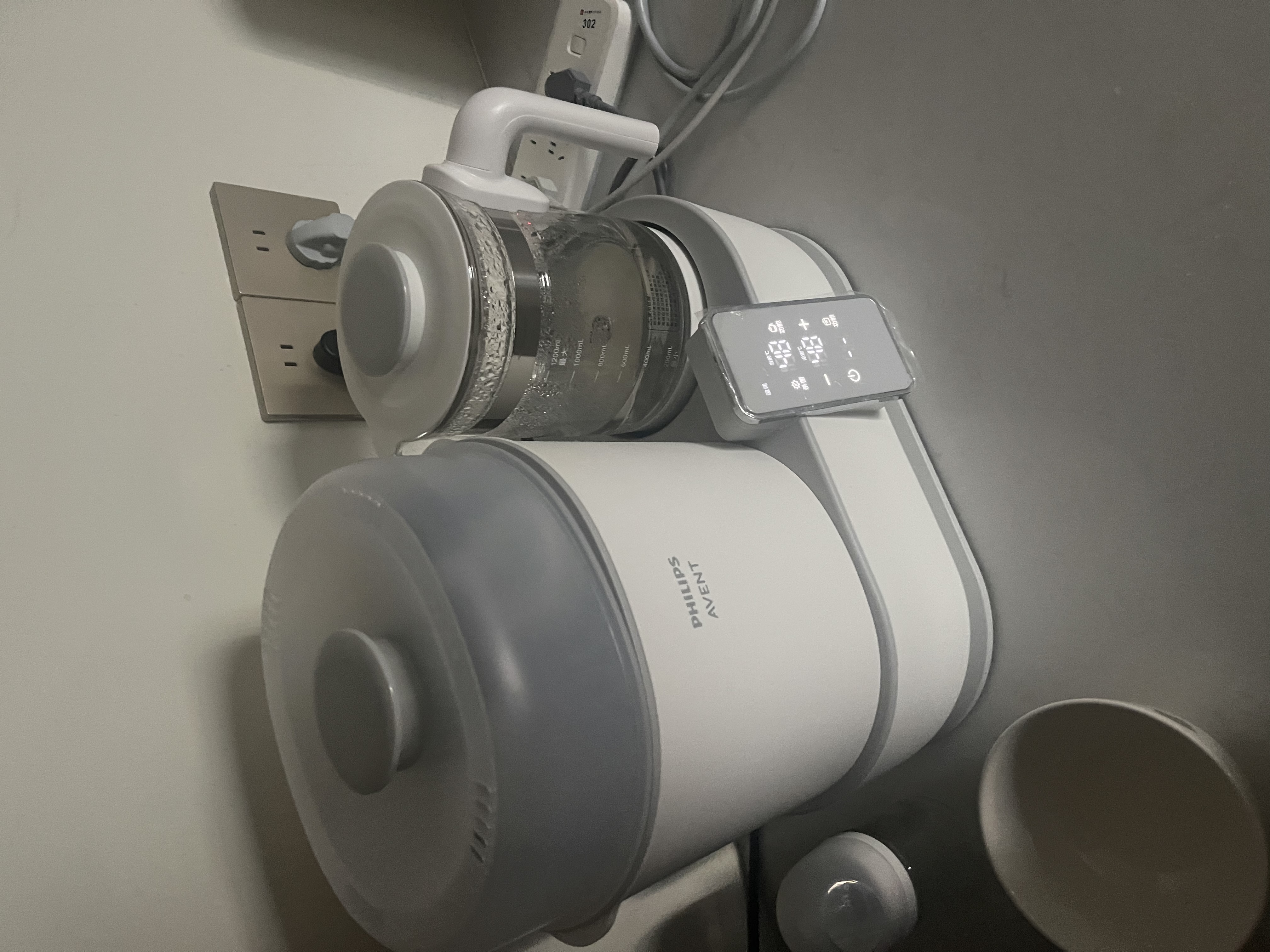 新安怡（AVENT）飞利浦 奶瓶杀菌蒸汽婴儿消毒器柜锅调奶器暖奶器 温奶器带烘干 实拍图