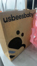 usbeesbaby清凉一夏婴儿背带M坐姿护髋四季通用透气网面外出抱娃神器 银渐灰冰丝棉JDQ 实拍图