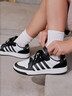 adidas ENTRAP美式校园风运动少年感复古篮球风板鞋男女阿迪达斯 白色/黑色   45 实拍图
