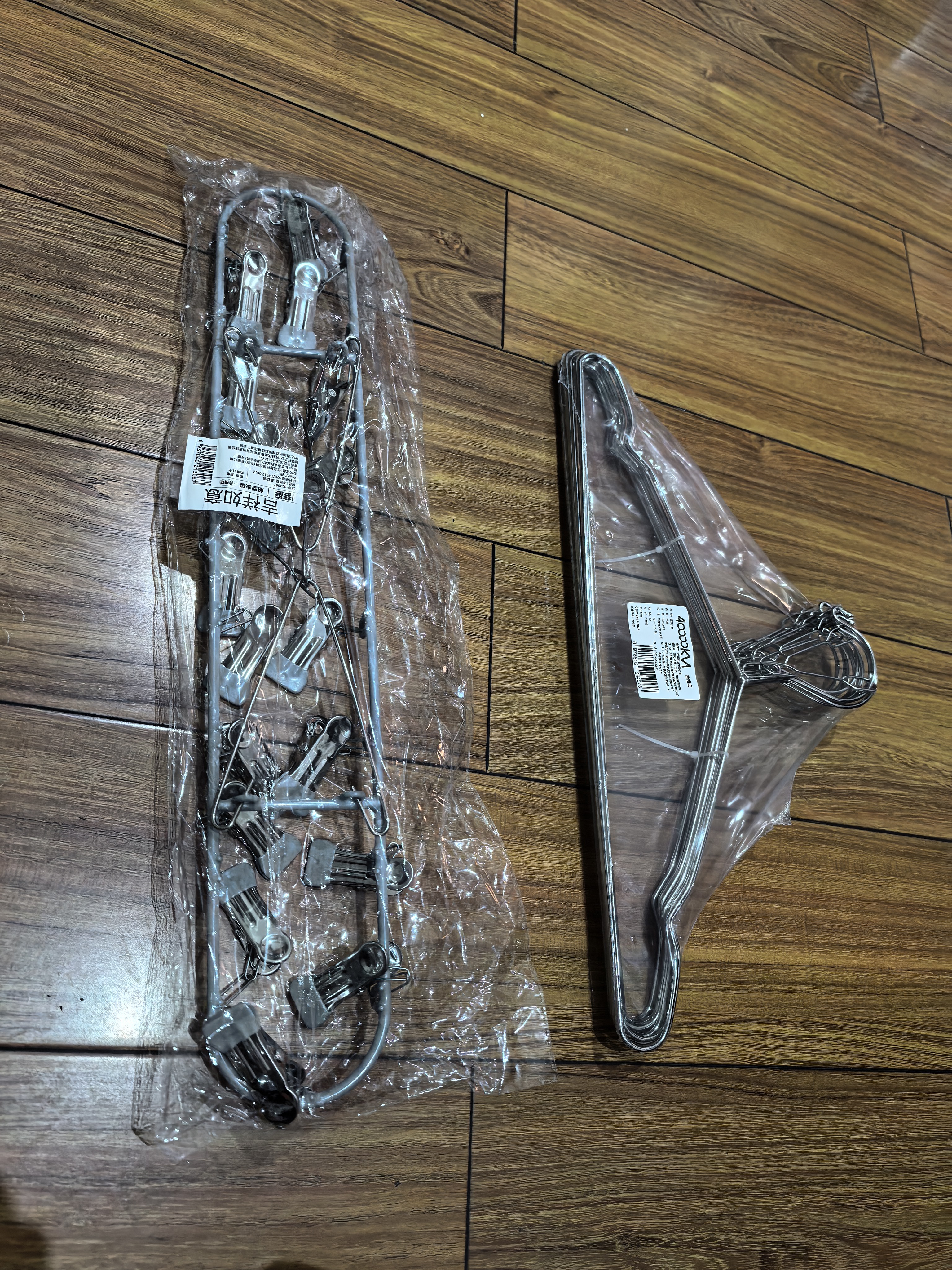 梦庭衣架晒袜子阳台不锈钢晾衣夹子多功能袜夹挂袜架内衣内裤架子18夹防风扣设计不伤衣 实拍图