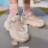 FILA FUSION 斐乐女鞋硬糖厚底休闲厚底老爹鞋运动鞋 【猫爪】奶白/薄雾灰-GC 36 实拍图