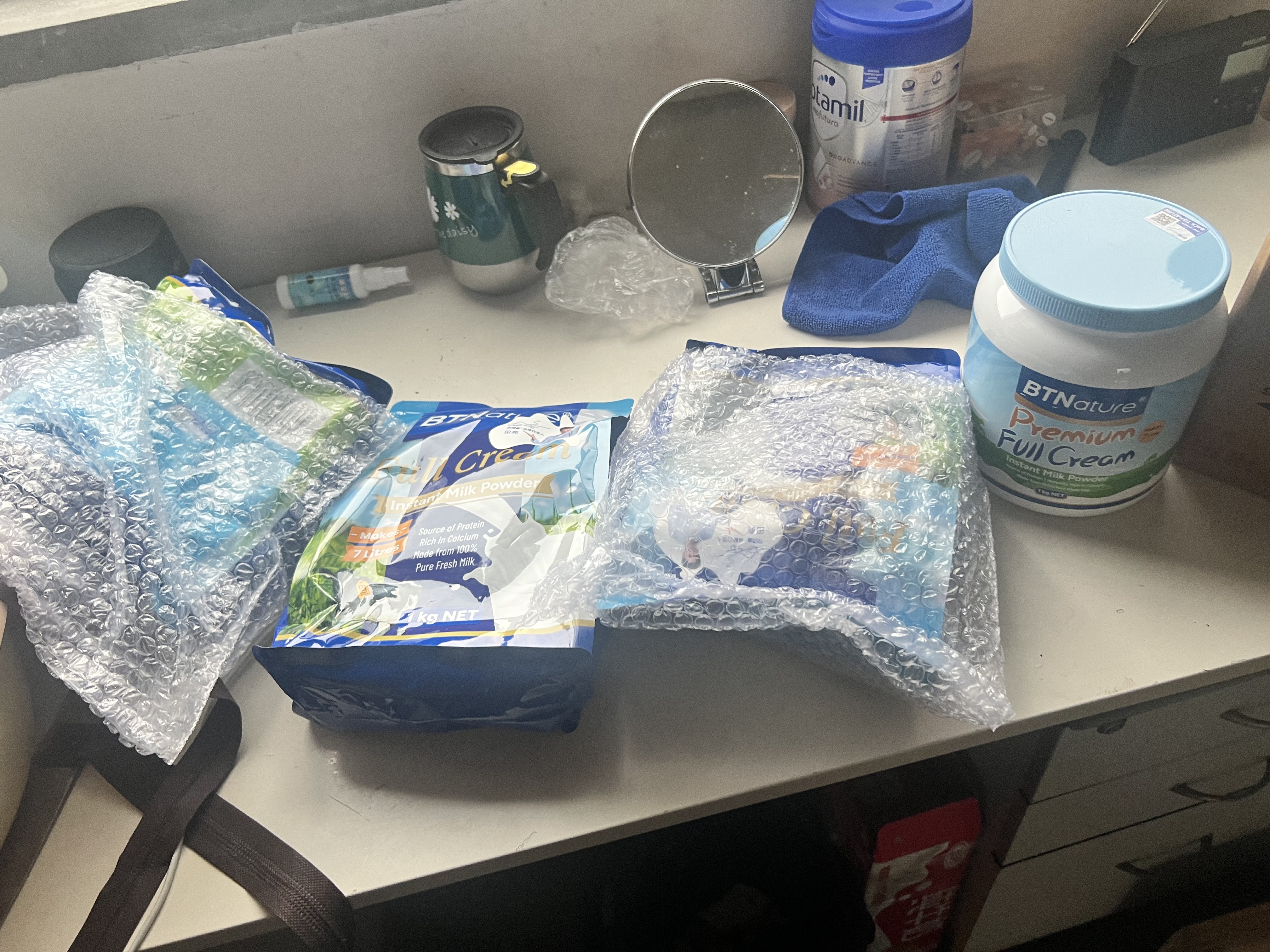 BTNature贝特恩蓝一号胖高个子奶粉成人儿童老年全脂1kg+袋装奶粉1kg*3 实拍图