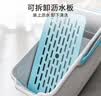 美丽雅长方形拖把桶口径47.5cm清洗胶棉平板海绵拖地墩布拖把单桶水桶 实拍图