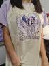 小马宝莉女童睡裙a类纯棉2026新款夏季儿童家居服女孩可爱睡衣 紫 160 实拍图
