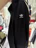 adidas复古风针织休闲运动立领夹克早秋外套卫衣女阿迪达斯三叶草   黑色（推荐选大一码）   S 实拍图
