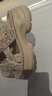 百丽（Belle）繁星亮片休闲凉鞋女2026夏新款商场同款厚底增高凉鞋F4A1DBL6 杏色 34 (220mm) 实拍图