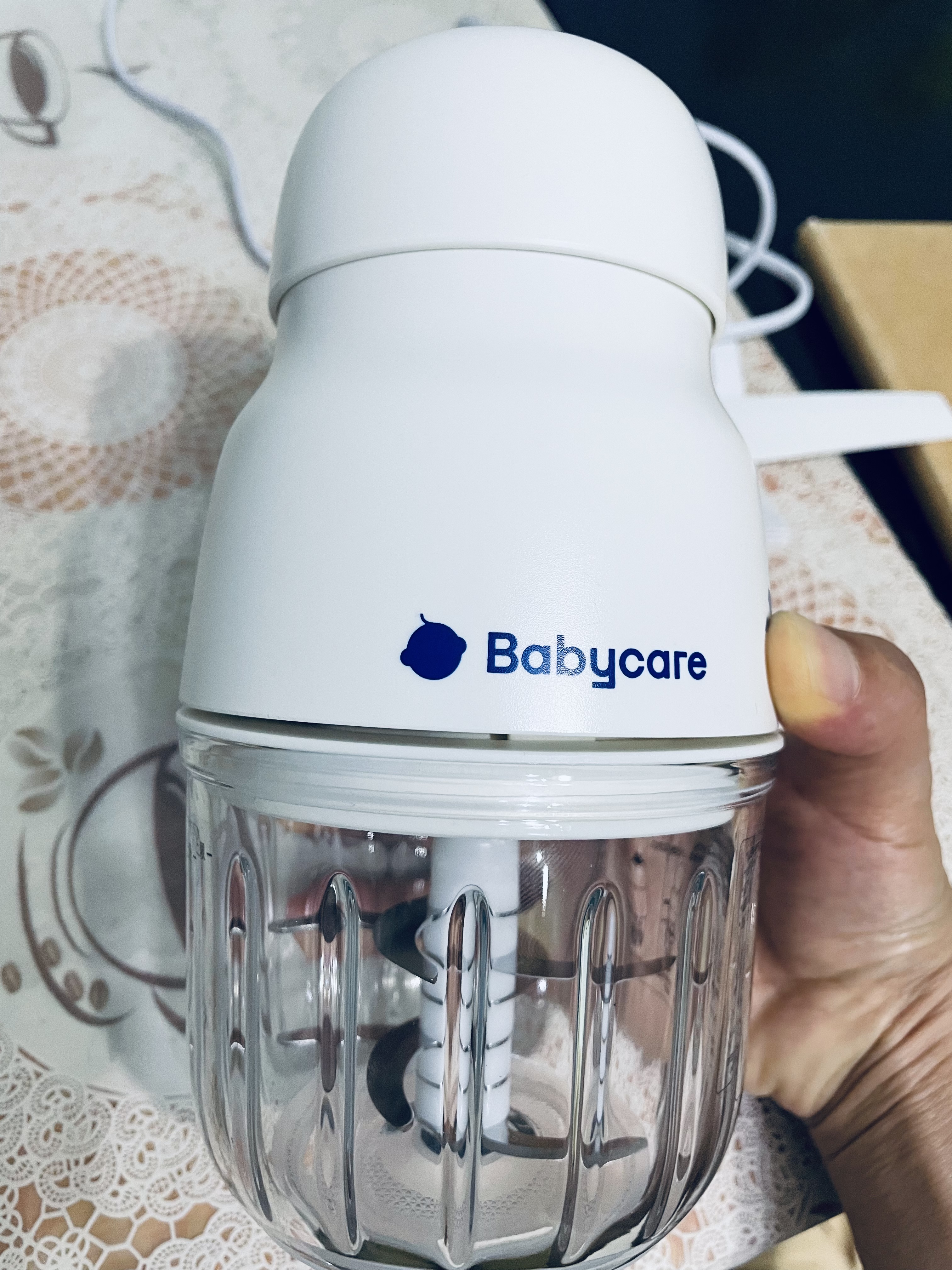 babycare辅食机婴儿宝宝料理机多功能全自动家用辅食工具打泥机 经典款-辛德白【6层 8叶刀片-有线】 实拍图