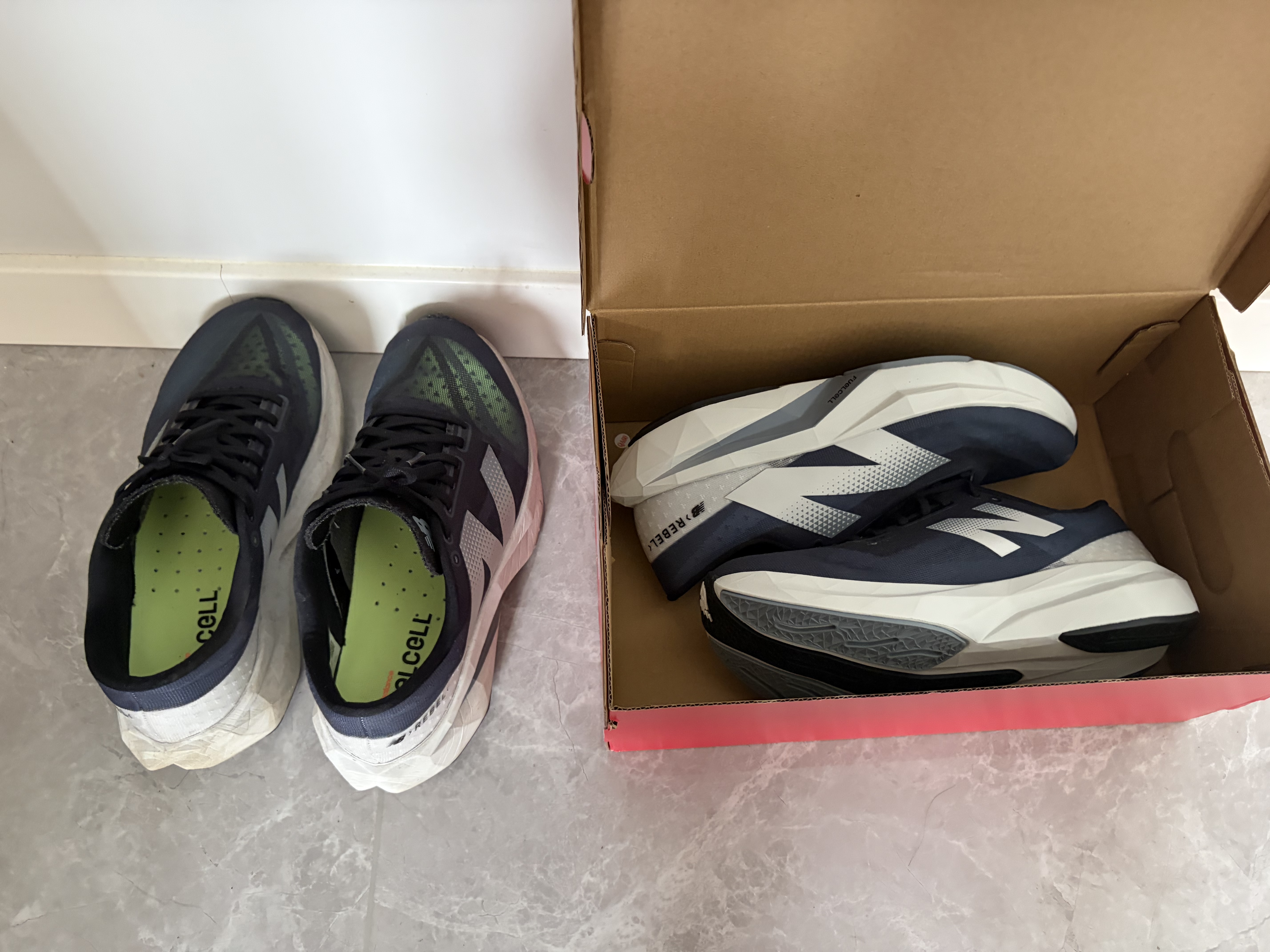 NEW BALANCE运动鞋男鞋运动轻便Rebel v4速度训练跑步鞋 MFCXLK4 40 实拍图