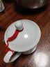 友来福茶杯陶瓷带盖纯白骨瓷办公会议杯子开会水杯400ml定制印字 实拍图